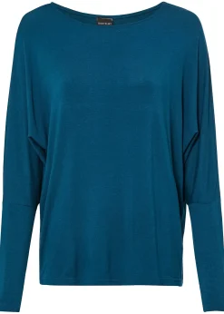 T-shirt manches longues en viscose douce et extensible