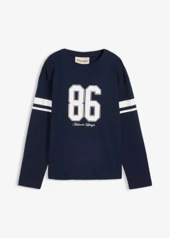 T-shirt manches longues oversize 100% coton