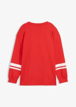 T-shirt manches longues oversize 100% coton