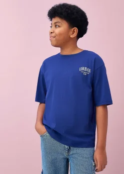 T-shirt oversize 100% coton avec imprimé dos