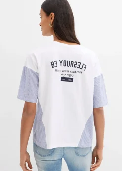 T-shirt oversize en coton extensible