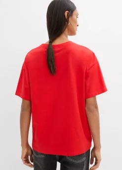 T-shirt oversize en coton extensible