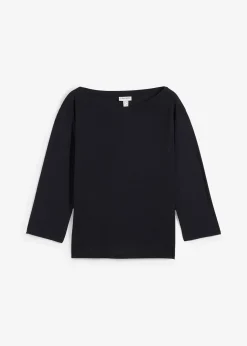 T-shirt épaule dénudée en modal mélangé