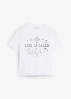 T-shirt raccourci en jersey