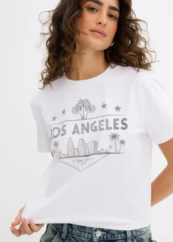 T-shirt raccourci en jersey