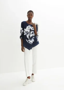 T-shirt tunique à motif floral
