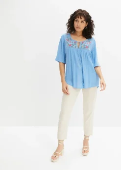 Tunique en viscose effet froissé