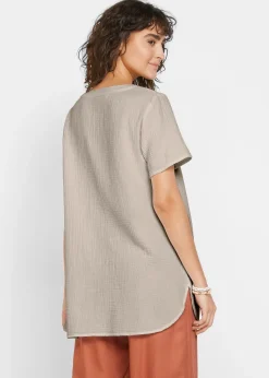 Tunique longue en gaze 100% coton