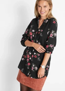 Tunique longue en viscose fluide