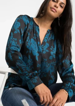 Tunique-blouse en crêpe léger