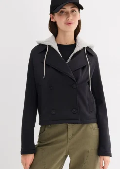 Veste à capuche de couleur contrastante
