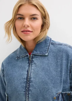 Veste chaude en jean, raccourcie