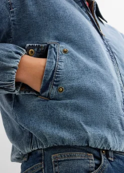 Veste chaude en jean, raccourcie