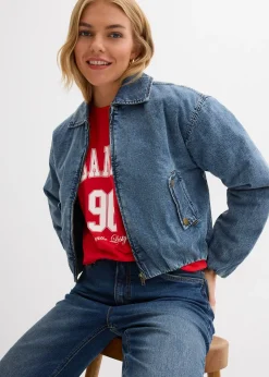 Veste chaude en jean, raccourcie