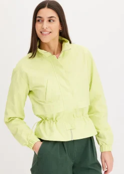 Veste courte à taille resserrable