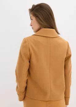 Veste courte aspect laine
