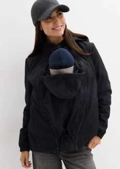 Veste de grossesse en softshell avec fonction portage devant et derrière