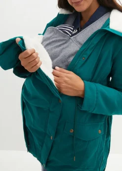 Veste de grossesse et de portage 3en1 avec doublure peluche