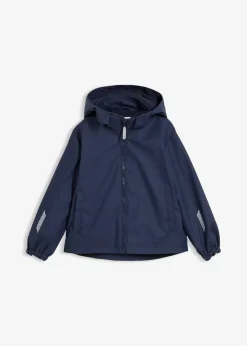 Veste de pluie thermique à capuche amovible et détails réfléchissants