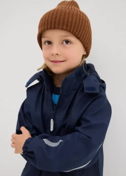 Veste de pluie thermique à capuche amovible et détails réfléchissants