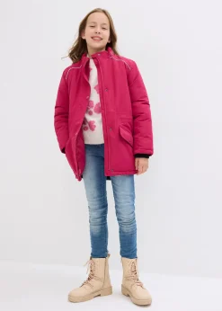 Veste de ski imperméable à capuche amovible et réflecteurs