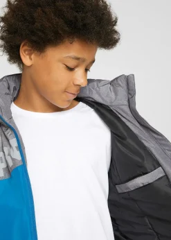 Veste d’hiver imperméable à capuche, style color block