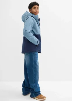 Veste d’hiver rembourrée à capuche, style color block