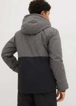 Veste d’hiver rembourrée à capuche, style color block
