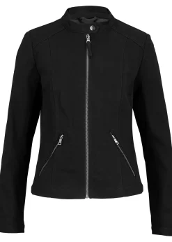Veste en coton twill avec empiècements latéraux extensibles