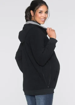 Veste 2en1 en polaire pour la grossesse avec fonction portage