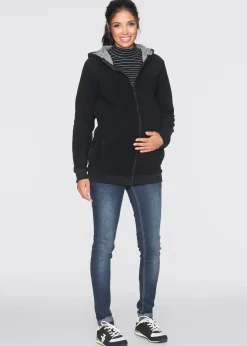 Veste 2en1 en polaire pour la grossesse avec fonction portage