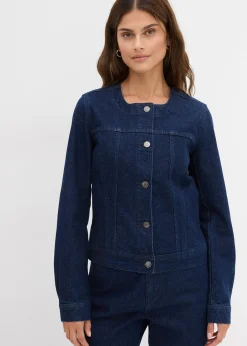Veste en jean à strass