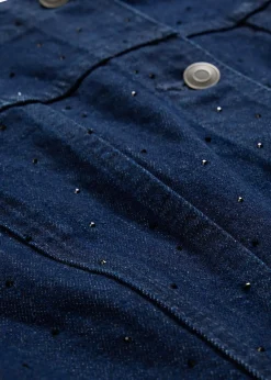 Veste en jean à strass