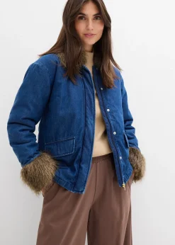 Veste en jean légèrement rembourrée