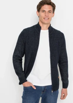 Veste en maille à col montant