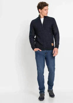 Veste en maille à col montant