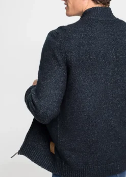 Veste en maille à col montant