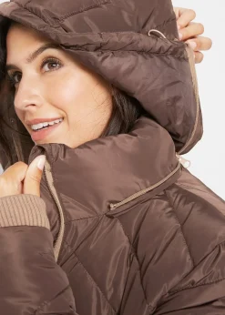 Veste longue matelassée, rembourrée
