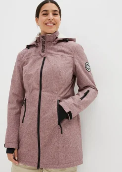 Veste longue outdoor imperméable, doublée sherpa