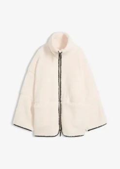 Veste oversize en polaire peluche