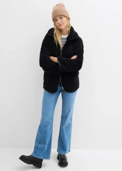 Veste oversize en polaire peluche