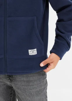 Veste polaire à capuche et poches plaquées