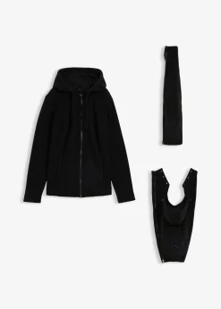 Veste polaire de grossesse et de portage devant et derrière