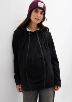 Veste polaire de grossesse et de portage devant et derrière