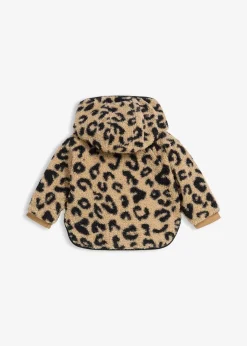 Veste réversible en polaire peluche