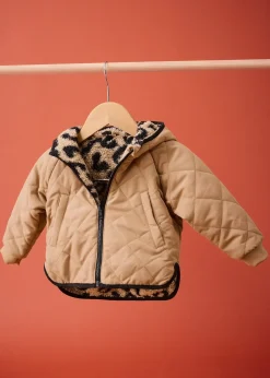 Veste réversible en polaire peluche