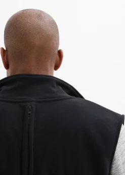 Veste sans manches homme avec empiècement de portage devant et dos
