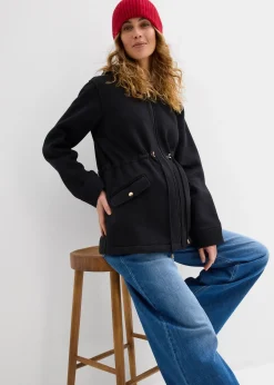 Veste zippée 2en1 pour la grossesse avec empiècement de portage