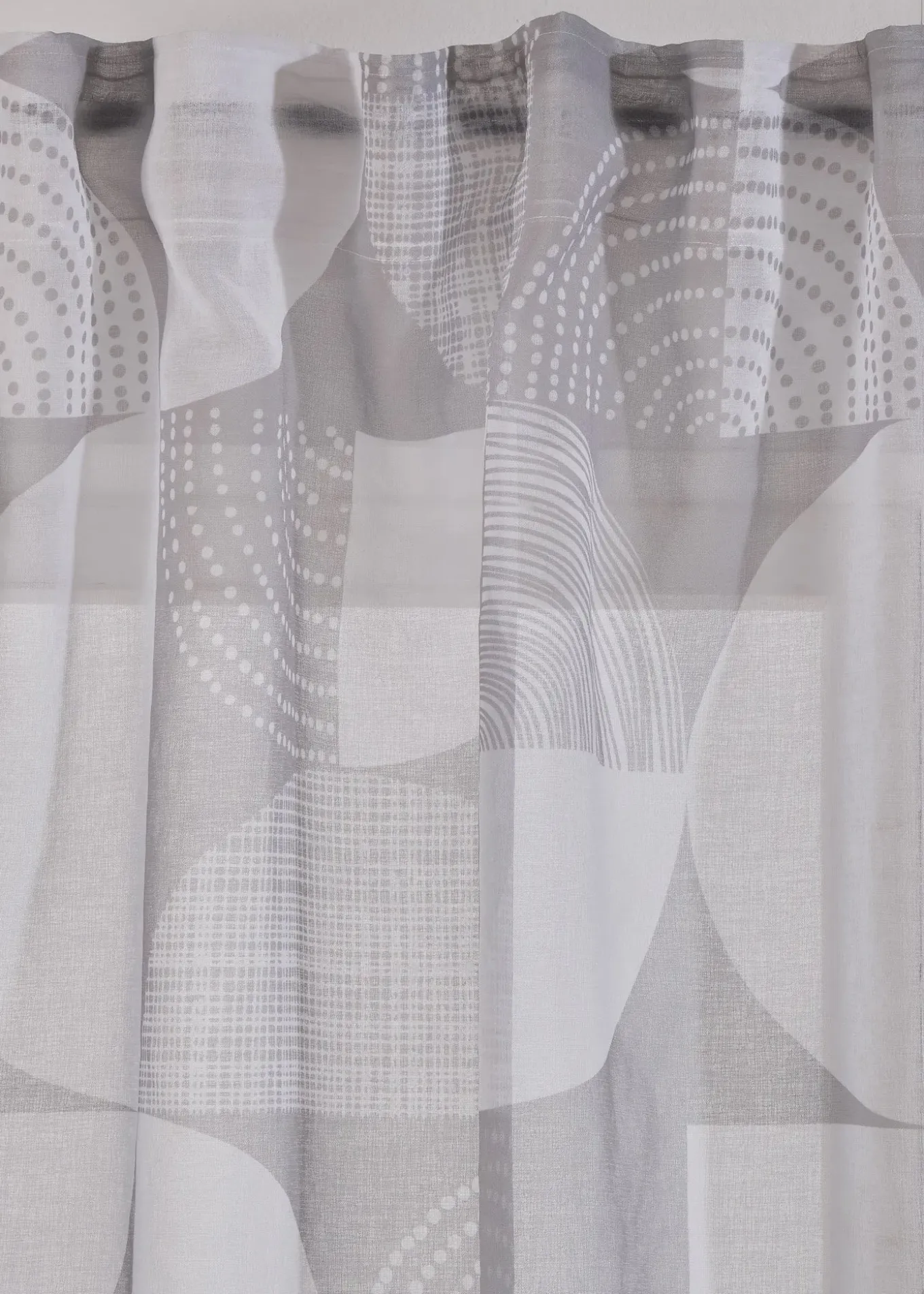 Voilage imprimé (1 pce) avec polyester recyclé