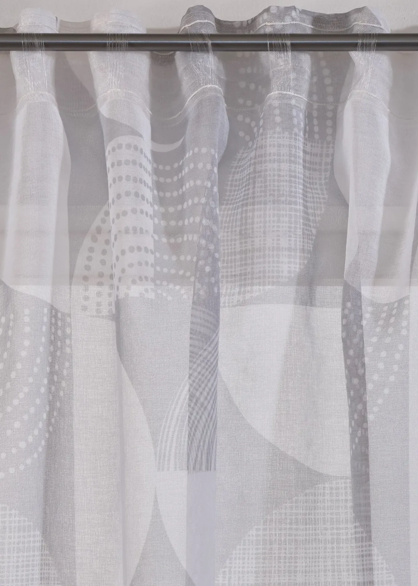 Voilage imprimé (1 pce) avec polyester recyclé